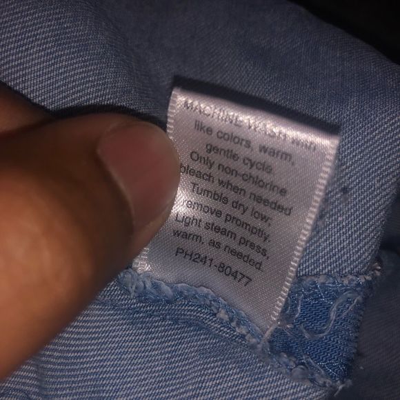 Pendleton 100% Tencel Soft Baby Blue Pull On Jeans Size 4 - Picture 5 of 8